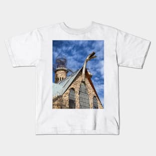 Bishop Castle With Fire Breathing Dragon Kids T-Shirt